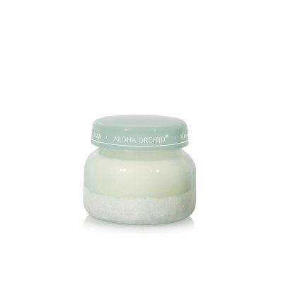 8 Oz Aloha Orchid Light Green Artisan Candle Jar