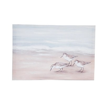 10" X 15" Sandpiper Beach Coastal Canvas