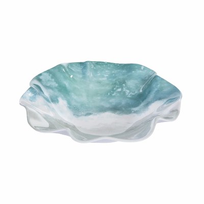 14" Round Shoreline Melamine Bowl