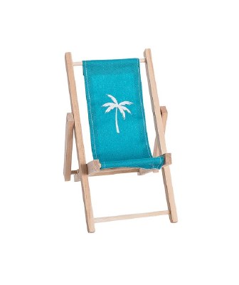 7" Aqua Palm Beach Chair Cell Phone Holder