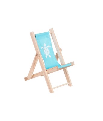 7" Teal Turtle Beach Chair Cell Phone Holder