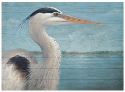 40" x 55" Lakeside Heron Plaque