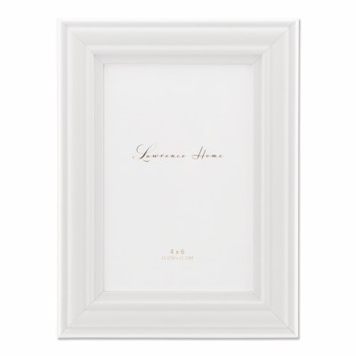 4" x 6" White Dome Photo Frame
