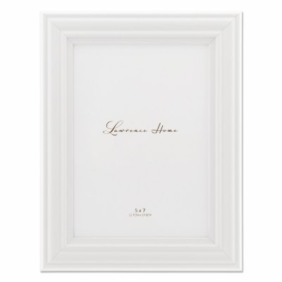 5" x 7" White Dome Photo Frame