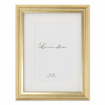 4" x 6" Gold Double Mat Photo Frame