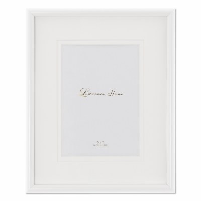 5" x 7" White Double Mat Photo Frame