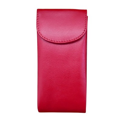 3" x 6.75" Indian Pink Double Flap Eyeglass Case