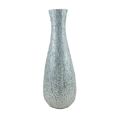 27" Green Capiz Bottle Vase