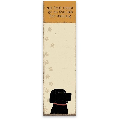 9.5" x 2.75" "To The Lab For Testing" Magnetic List Pad