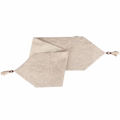 72" Natural Tassle Table Runner