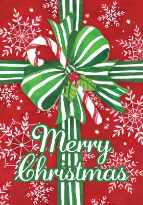 18" x 13" Mini "Merry Christmas" Present Flag