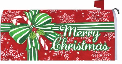 "Merry Christmas" Present Mailbox Cover