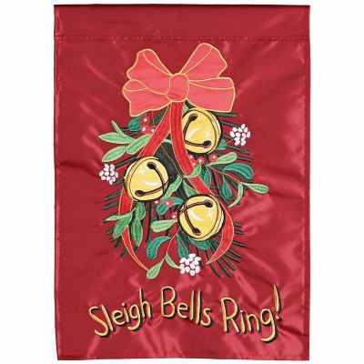 18" x 13" Sleigh Bells Mini Garden Flag