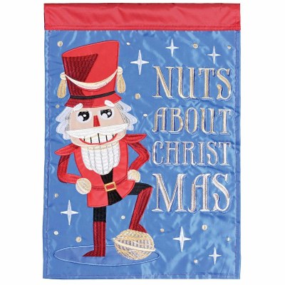 18" x 13" "Nuts About Christmas" Mini Garden Flag