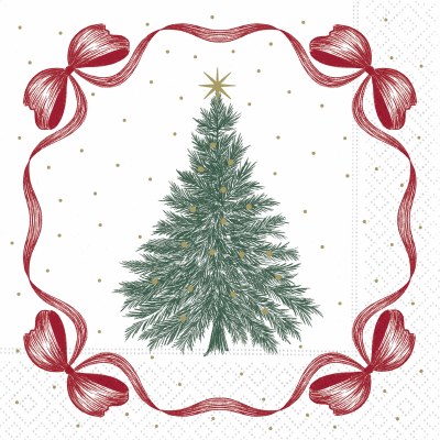 6.5" Sq Good Tidings Lunch Napkins