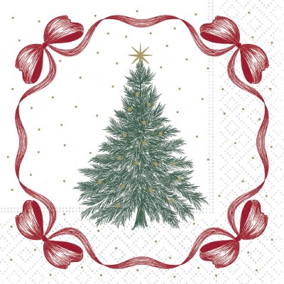 5" Sq Good Tidings Beverage Napkins