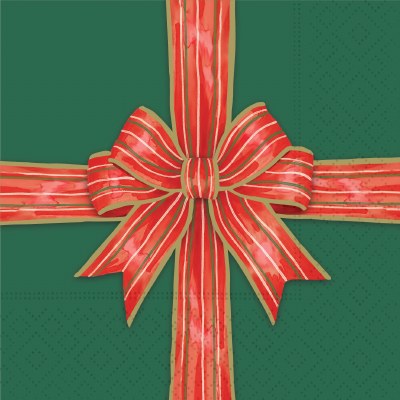 5" Sq Bow-Tied Beverage Napkins