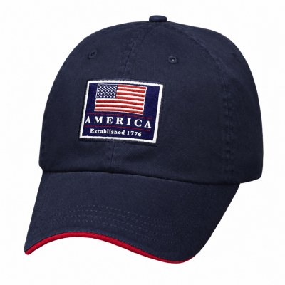 Navy and Red America Baseball Cap