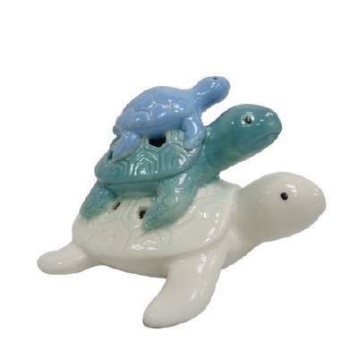 6" LED Blue Green and White Turtle Stack