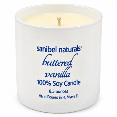 8.5 Oz Buttered Vanilla Soy Candle Jar