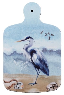 9" x 14" Coastal Blue Heron Melamine Cutting Board