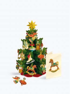 Mini Ornament Christmas Tree Pop Up Card