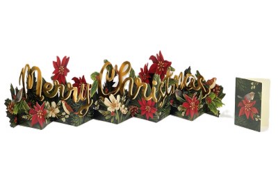 Mini Merry Christmas Centerpiece Pop Up Card