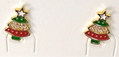 Multicolor Christmas Tree Earrings