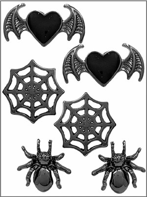 Set of Three Halloween Earrings