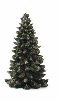 13" Polyresin LED Green Christmas Tree
