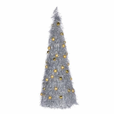 6' LED Silver 100 Lights Pop Up Tree