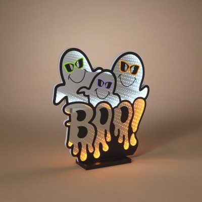 14" LED "Boo" Ghost Trio Infinity Light