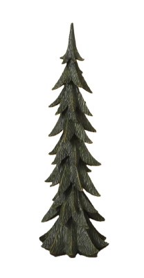 18" Polyresin Green Tree