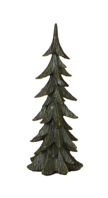10" Green Polyresin Tree