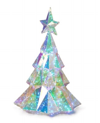 20" LED Iridescent Christmas Tree With Star