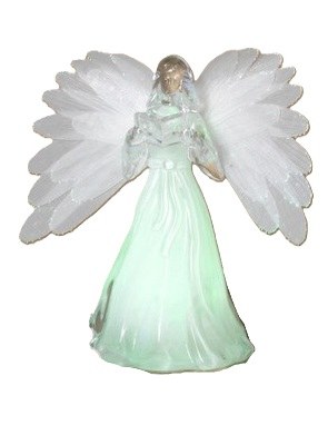 5" LED Angel With Book Figurine