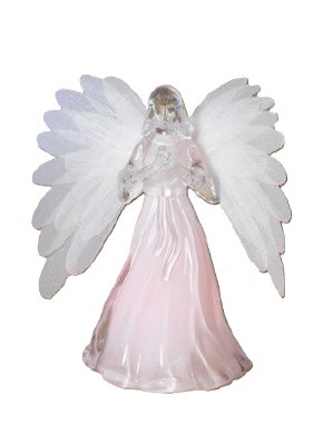 5" LED Angel With Praying Hands Figurine