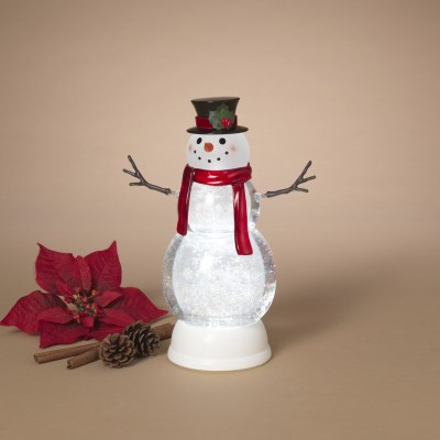 12" LED Spinning Glitter Snowman