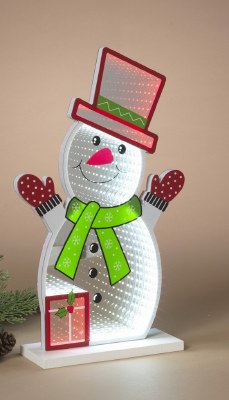 16" LED Snowman Infinity Light
