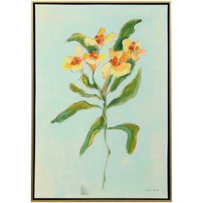 41" x 31" Orange Lily 1 Framed Canvas