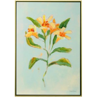 41" x 31" Orange Lily 2 Framed Canvas