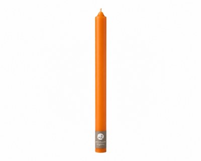 12" Orange Taper Candle
