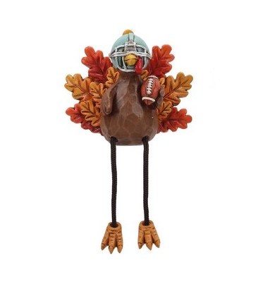 3.5" Helmet Football Turkey Shelf Sitter