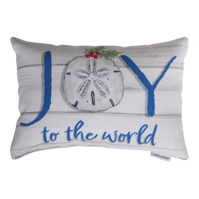 8" x 12" "Joy To The World" Sand Dollar Pillow