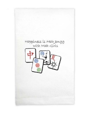 Mah Jongg With Mah Girls Kitchen Towel