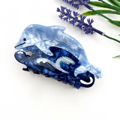 Blue Dolphin Coastal Hair Clip