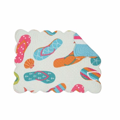 13" x 19" Flip Flop Life Coastal Placemat