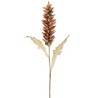 40" Faux Rust Dry Look Heliconia Stem