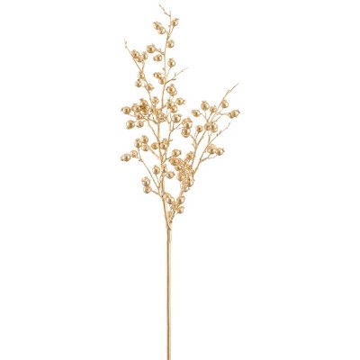 30" Faux Gold Berries Spray