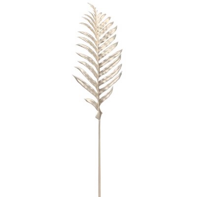 45" Faux Champagne Palm Frond